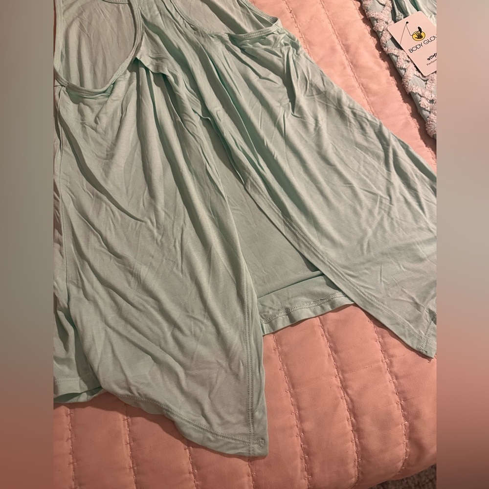 Lot of 2 BODY GLOVE Light Teal Tank Tops w/open backs sz XL - NWT - Picture 6 of 7